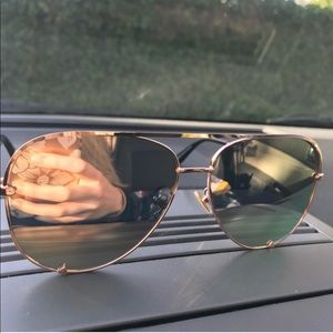 Rose Gold Oversized Sunglasses